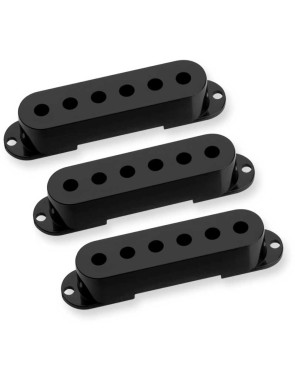 SEYMOUR DUNCAN STRAT COVER BLACK SET (3) NO LOGO