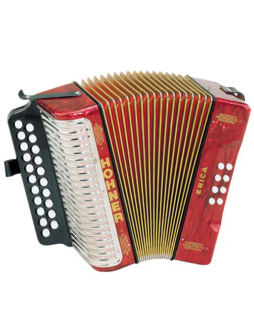 Acordeón Hohner Erica 1600/2-GC Rojo A-2606