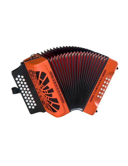 Acordeón Hohner Compadre GCF A-4825 Naranja