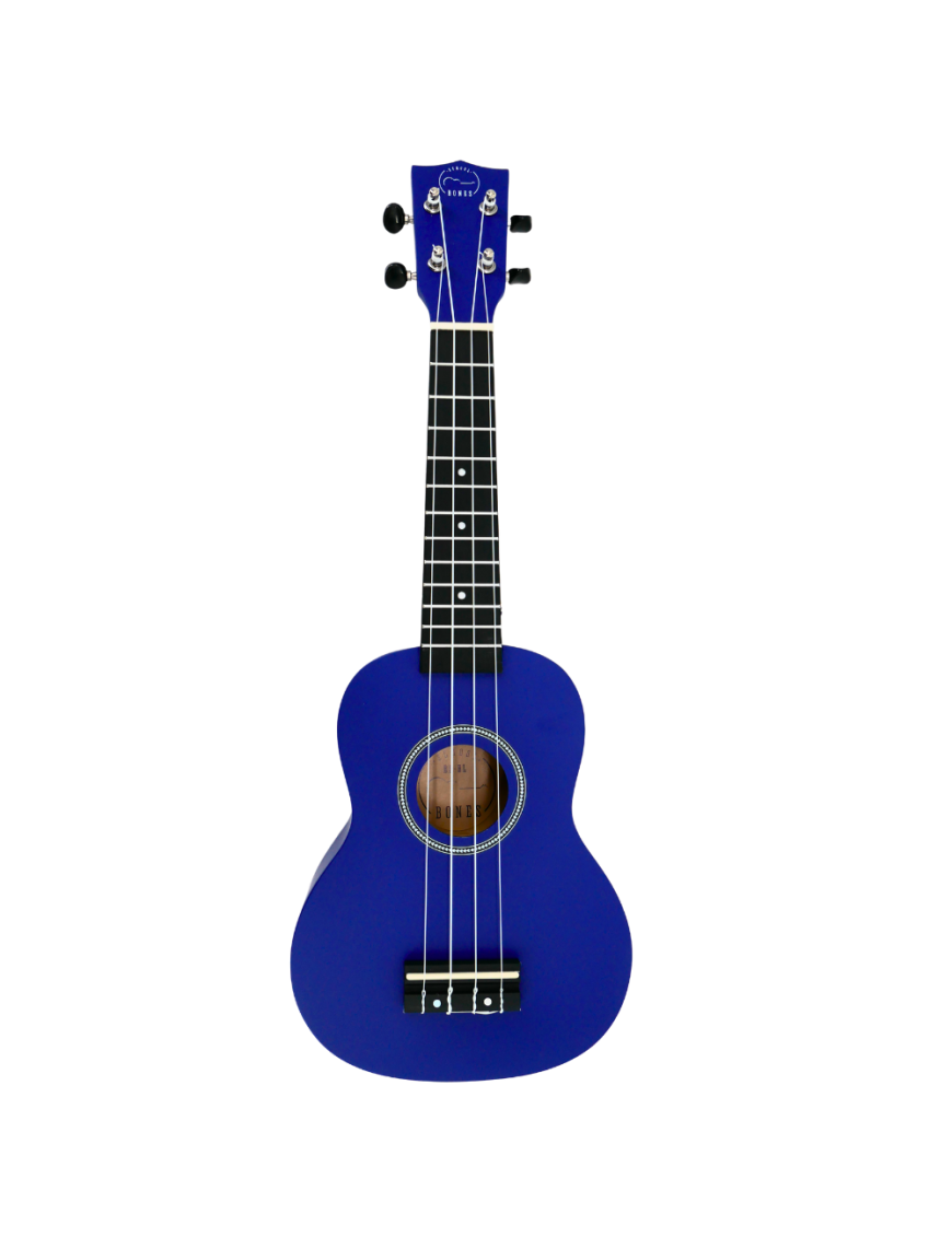 Ukelele Soprano Bones School BSBL Azul