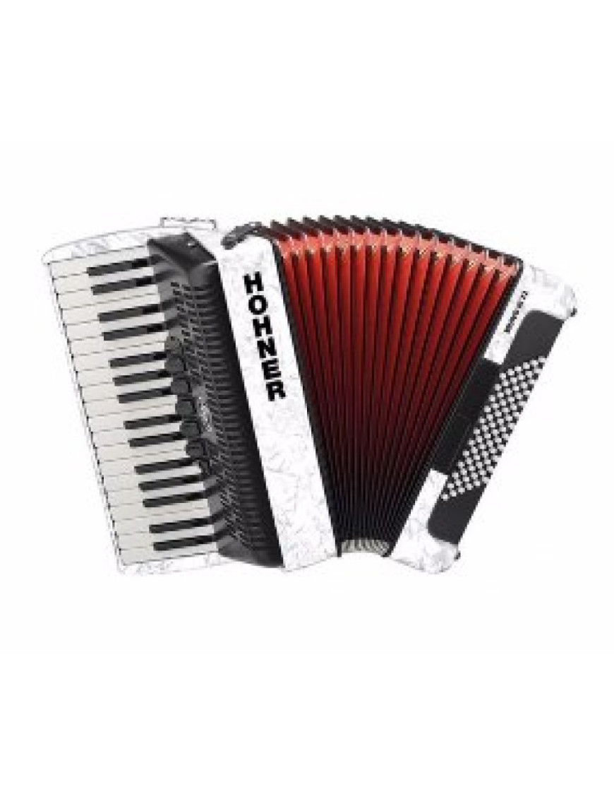 Acordeón Hohner Bravo II 60 A16952 Blanco