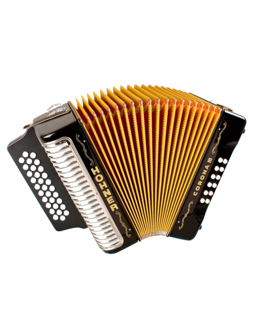 Acordeón Hohner A-5721-GCF Corona III  Negro