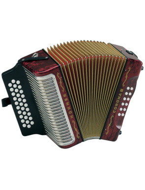 Acordeón Hohner A-5723-GCF Corona III Rojo