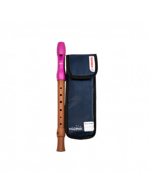 Flauta Hohner Mixta Boquilla Rosa Digitación Alemana 3P 9583-1