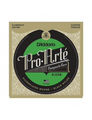 Juego Cuerdas Guitarra Flamenco D'Addario EJ-25B Black Nylon