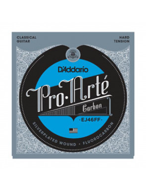 Juego Cuerdas Guitarra Clásica D'Addario EJ-46FF Carbon Tensión Fuerte