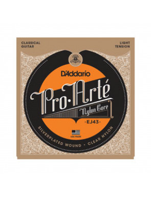 Juego Cuerdas Guitarra Clásica D'Addario EJ-43 Tensión Suave