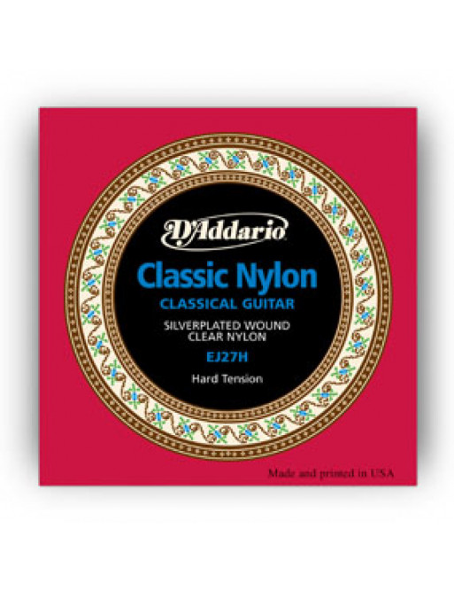 Juego Cuerdas Guitarra Clásica D'Addario Student EJ-27H Tensión Fuerte