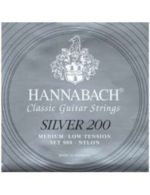 Juego Hannabach Silver 200 Clásica 900-MLT