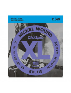 Juego Cuerdas Guitarra Eléctrica D'Addario EXL-115 011-049