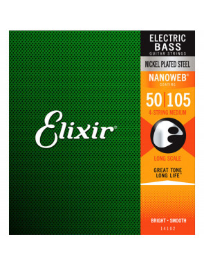 Juego Cuerdas Bajo Elixir Nickel 14102 (50-105)