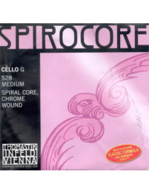 Cuerda 3ª Cello Thomastik Spirocore Plata S-28A