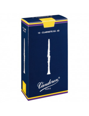 Caja 10 Cañas Clarinete Vandoren Tradicional 2½ caja azul