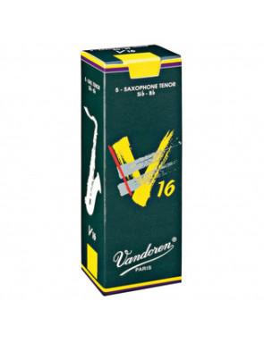 Caja 5 Cañas Saxo Tenor Vandoren V-16 3½ caja verde oscuro