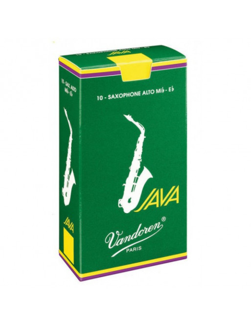 Caja 5 Cañas Saxo Tenor Vandoren Java 3 caja verde