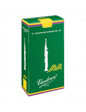 Caja 10 Cañas Saxo Soprano Vandoren Java 2½ caja verde