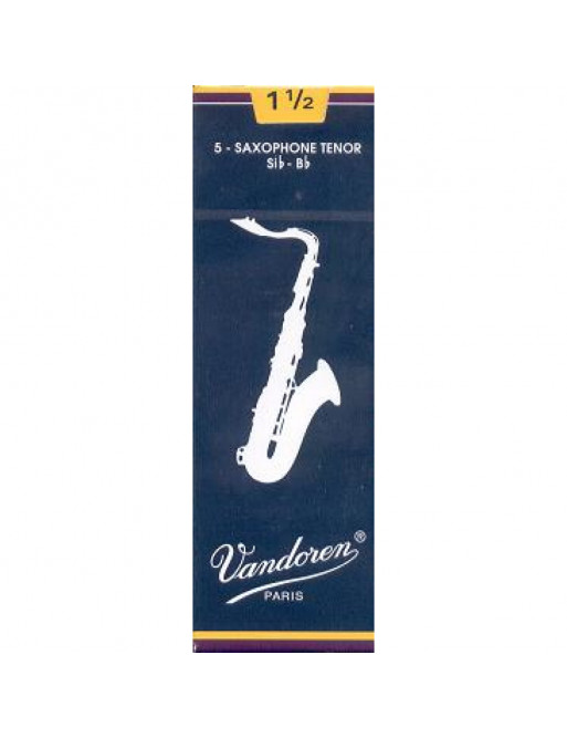 Caja 5 Cañas Saxo Tenor Vandoren Tradicional 4 caja azul