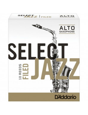 Caja 10 Cañas Saxo Alto Rico Select Jazz 3 Media Filed
