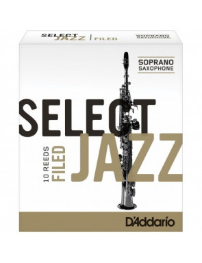 Caja 10 Cañas Saxo Soprano Rico Select Jazz 3 Dura Filed