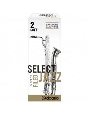 Caja 5 Cañas Saxo Barítono Rico Select Jazz 2 Media Filed