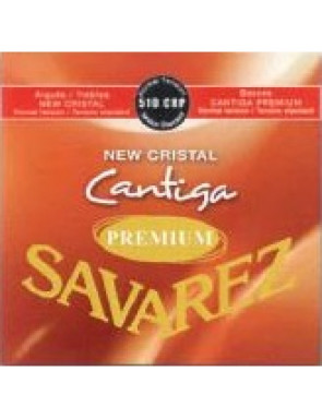 Juego Savarez New Crystal Cantiga Premium Roja Clasica 510-CRP