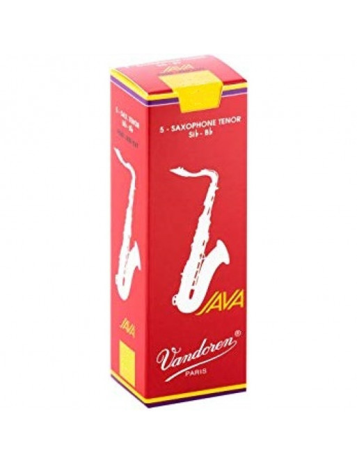 Caja 5 Cañas Saxo Tenor Vandoren Java 2½ caja roja