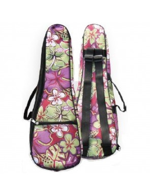 Funda Ukelele Soprano Woodi WUC-21-PF Floral Verde