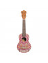 Ukelele Soprano Bamboo B1E-PM Pink Mandala