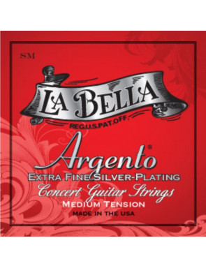 Juego La Bella Argento Silver Plating Medium Clásica SM
