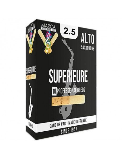 Caja 10 Cañas Saxo Alto Marca Superieure 2½