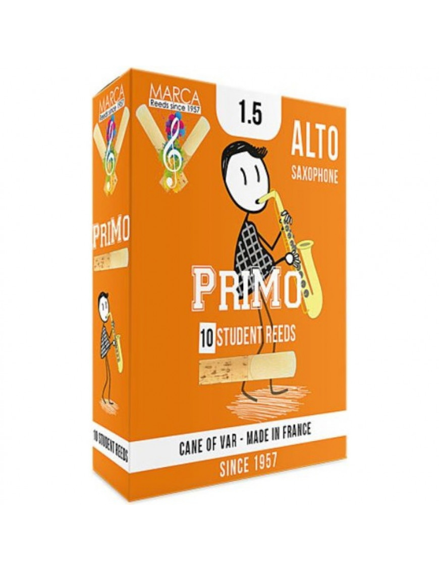 Caja 10 Cañas Saxo Alto Marca Primo 1½