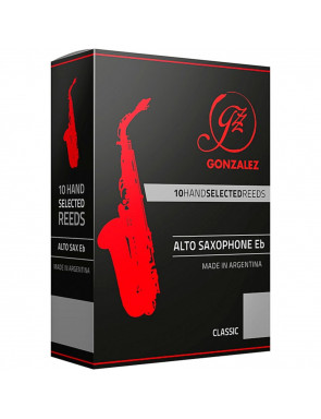 Caja 10 Cañas Saxo Alto Gonzalez Classic 3½
