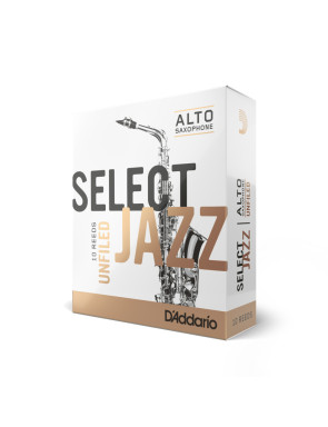 Caja 10 Cañas Saxo Alto Select Jazz by D'Addario 2 Media S10ASX2M