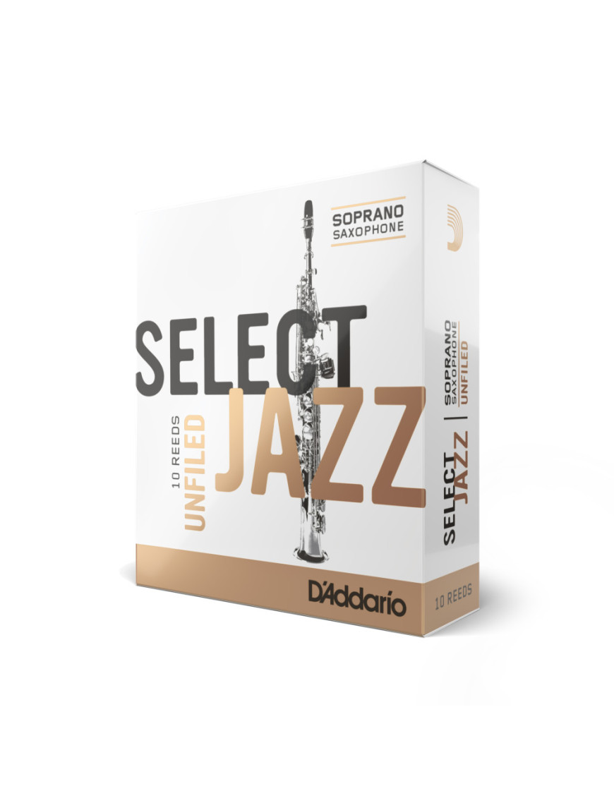 Caja 10 Cañas Saxo Soprano Select Jazz by D'Addario 3 Media S10SSX3M