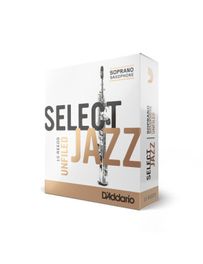 Caja 10 Cañas Saxo Soprano Select Jazz by D'Addario 3 Dura S10SSX3H