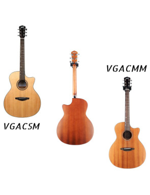 Pack 2 guitarras Acusticas Veelah VGA 15% (Con Funda) guitarra