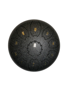 Steel Tongue Drum F-Zone STD611N Negro Jaspeado (6" 11 notas)