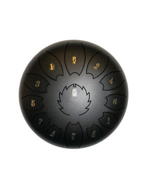 Steel Tongue Drum F-Zone STD1011N Negro (10" 11 notas)