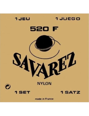 Juego Savarez Clásica Carta Roja 520-F (3ª entorchada)